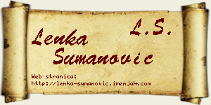 Lenka Šumanović vizit kartica